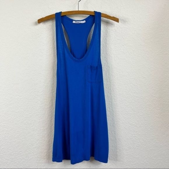 T by Alexander Wang Tops - T by Alexander Wang Cobalt Classic Pocket Racerback Tank